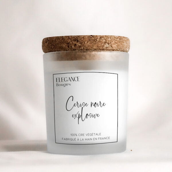 Bougie Belle Givrée - Cerise noire explosive