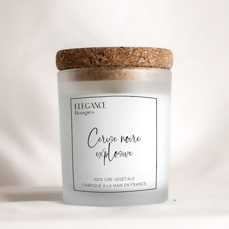 Bougie Belle Givrée - Cerise noire explosive