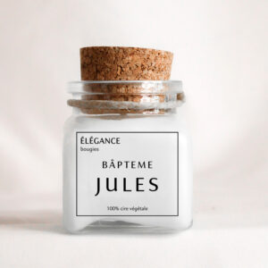 Bougie à message personnalisable - Le p'tit encrier